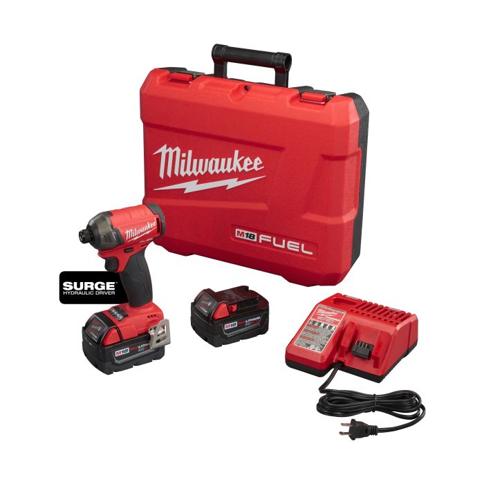 Milwaukee® M18™ FUEL™ 2760-22 Cordless Impact Driver Kit, 1/4 in