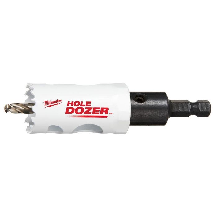 Milwaukee HOLE DOZER 49-56-9663 Hole Saw, 1-1/8 in Dia, 1-5/8 in D Cutting, Bi-Metal/8% Cobalt Cutting Edge Milwaukee HOLE DOZER 49-56-9663 Hole Saw, 1-1/8 in Dia, 1-5/8 in D Cutting, Bi-Metal/8% Cobalt Cutting Edge